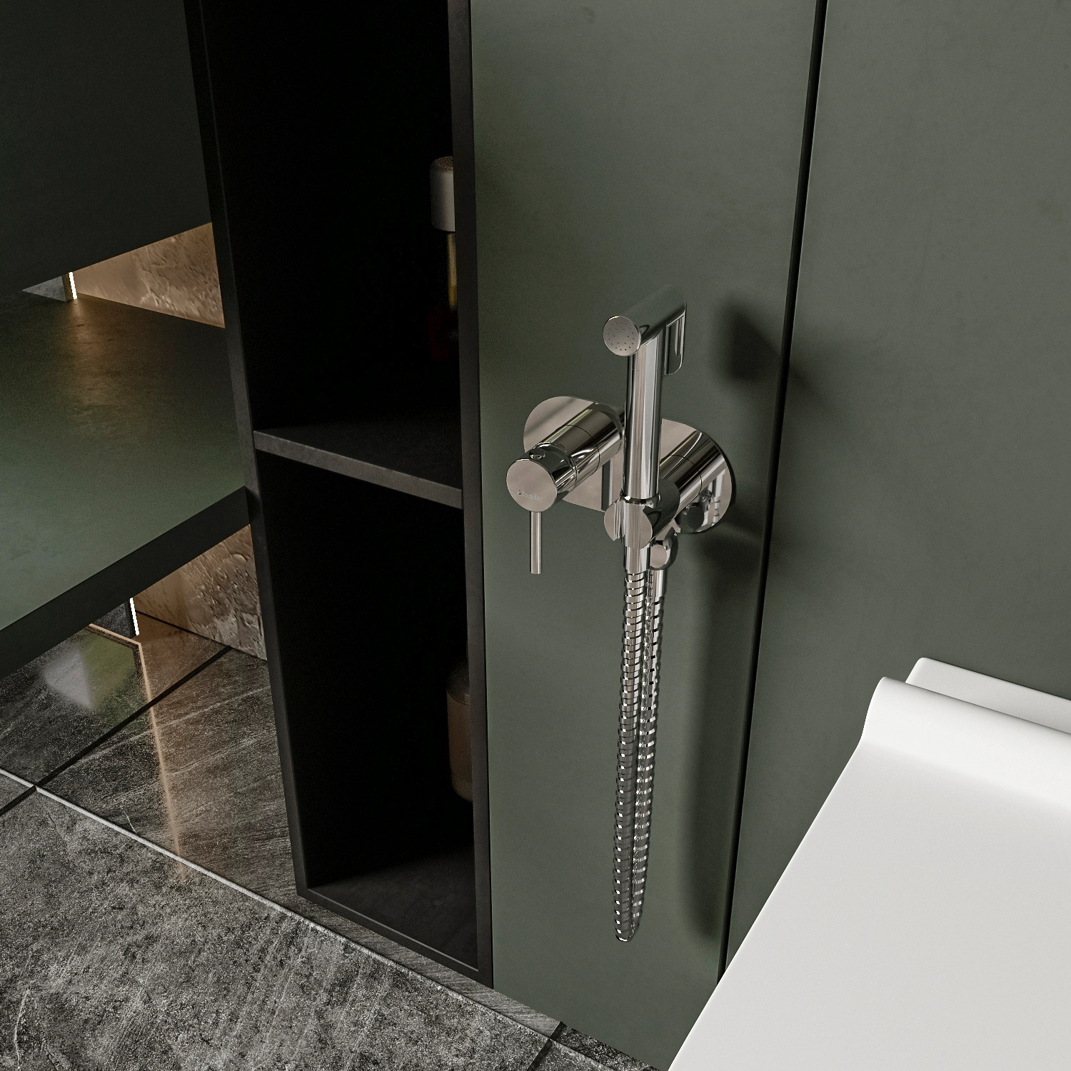 Смеситель с гигиеническим душем FHS01S1C